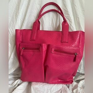 Vintage Niaman Marcus Women’s Hot Pink Tote Bag
